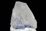 Dumortierite Quartz Crystal Cluster - Vaca Morta Quarry, Brazil #169297-1